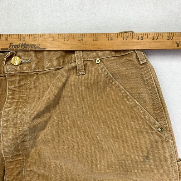 Vintage Carhartt Double Knee Pants B136-BRN Mens 38x34 Duck Canvas Utility Heavy - Picture 8 of 12